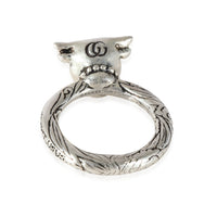 Gucci Anger Forrest Bull Head Ring in 925 Sterling Silver