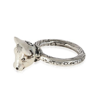 Gucci Anger Forrest Bull Head Ring in 925 Sterling Silver