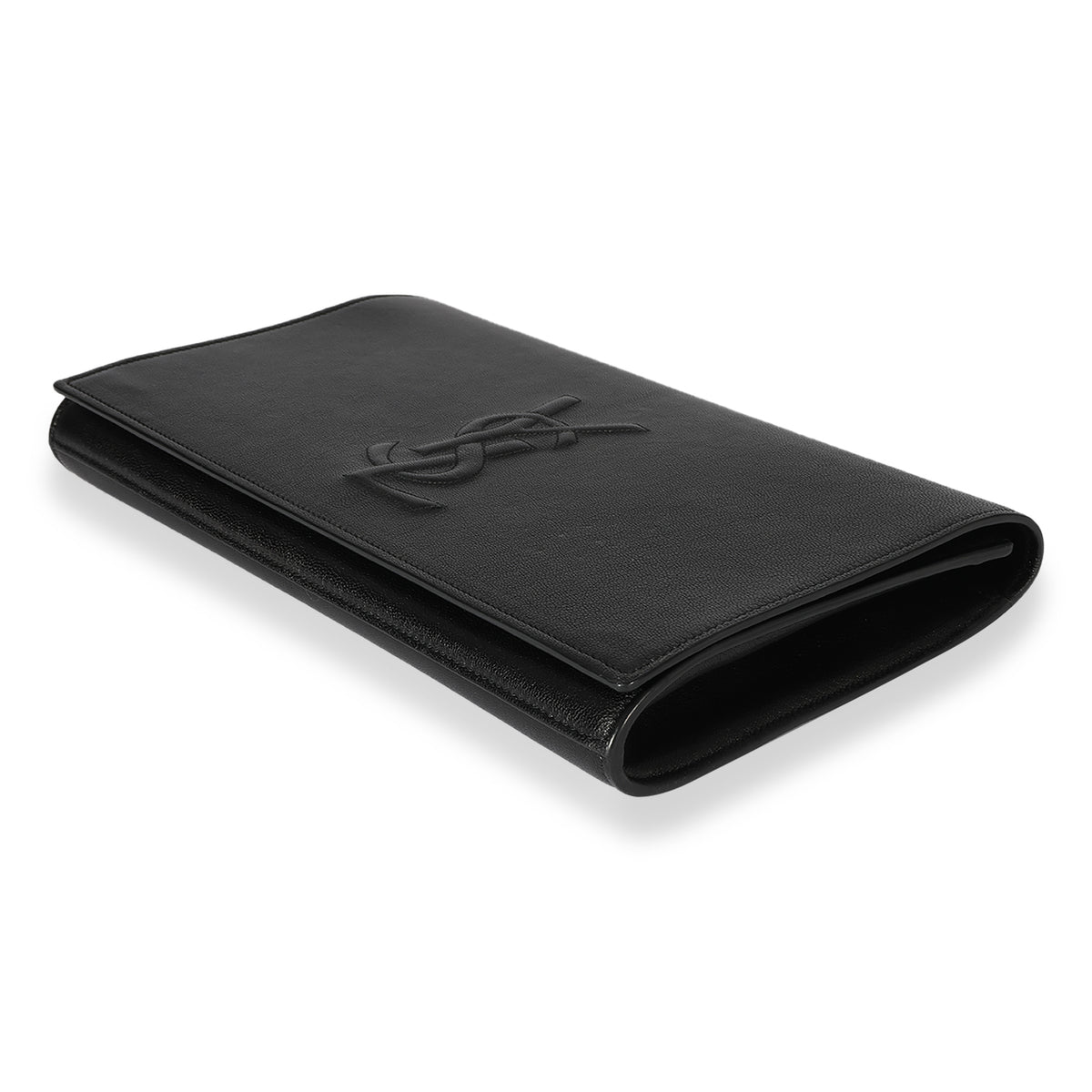 Saint Laurent Black Leather Belle De Jour Clutch