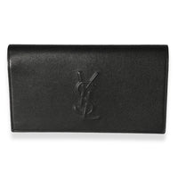 Saint Laurent Black Leather Belle De Jour Clutch