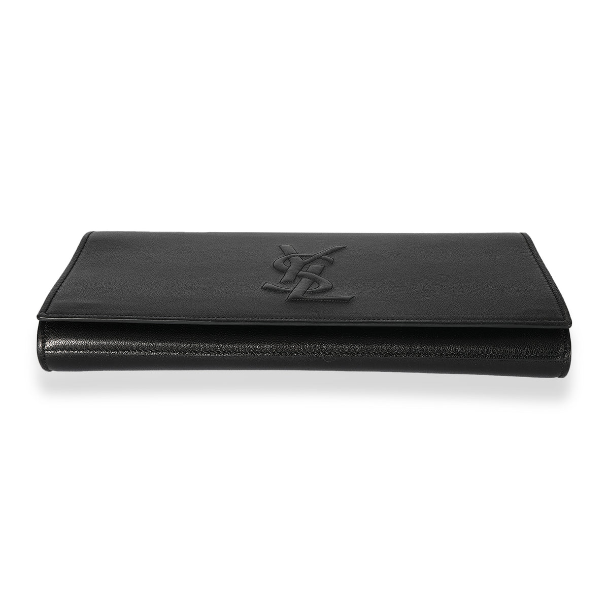 Saint Laurent Black Leather Belle De Jour Clutch