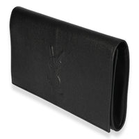 Saint Laurent Black Leather Belle De Jour Clutch