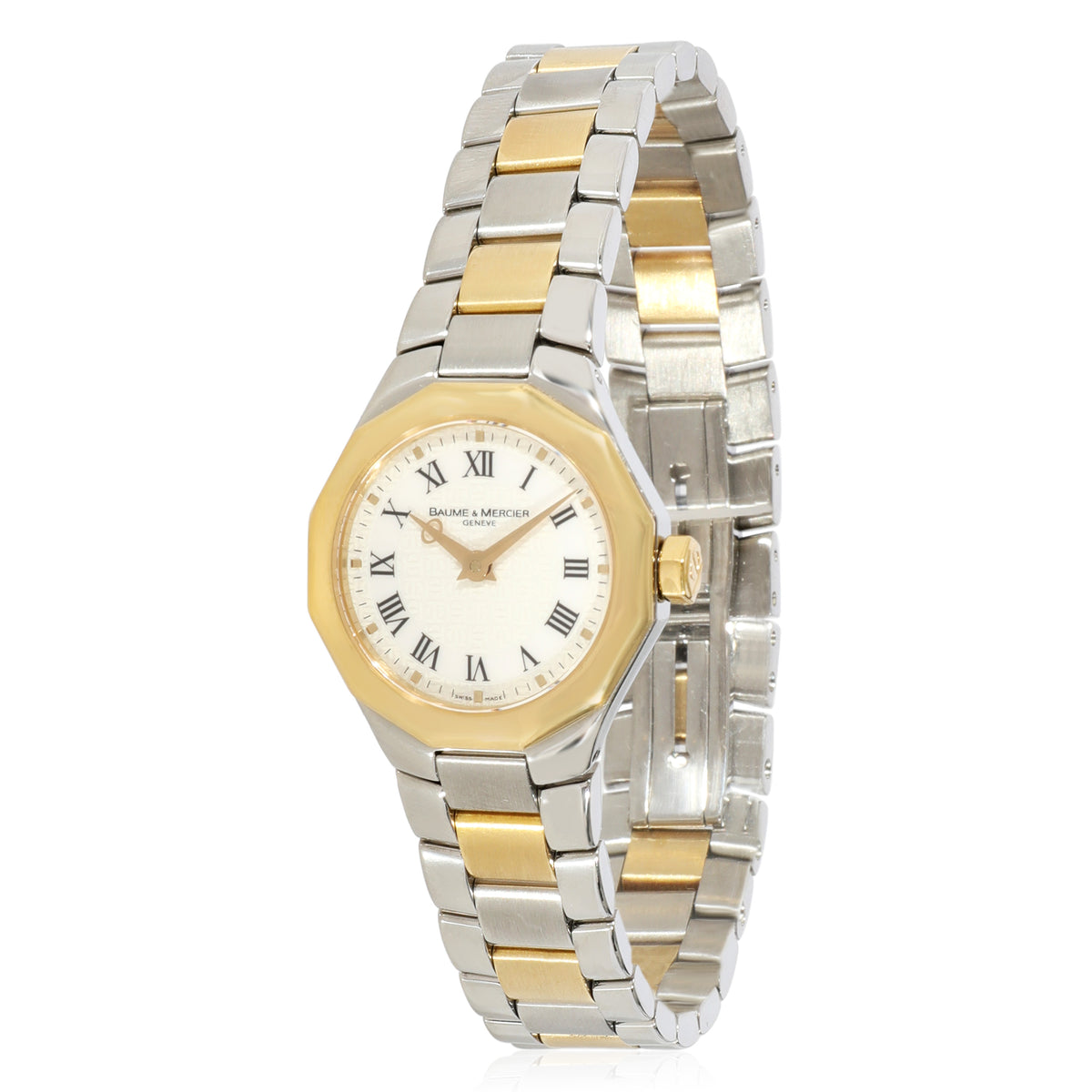Baume & Mercier Mini Riviera MOA08524 Women's Watch in 18kt Stainless Steel/Yell