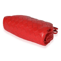 Bottega Veneta Red Intrecciato Calfskin Mini Pouch