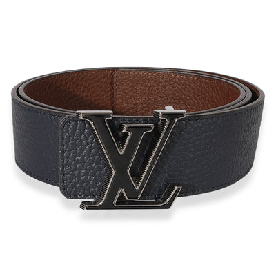 Louis Vuitton Black Leather Tilt Monogram Belt 44/90