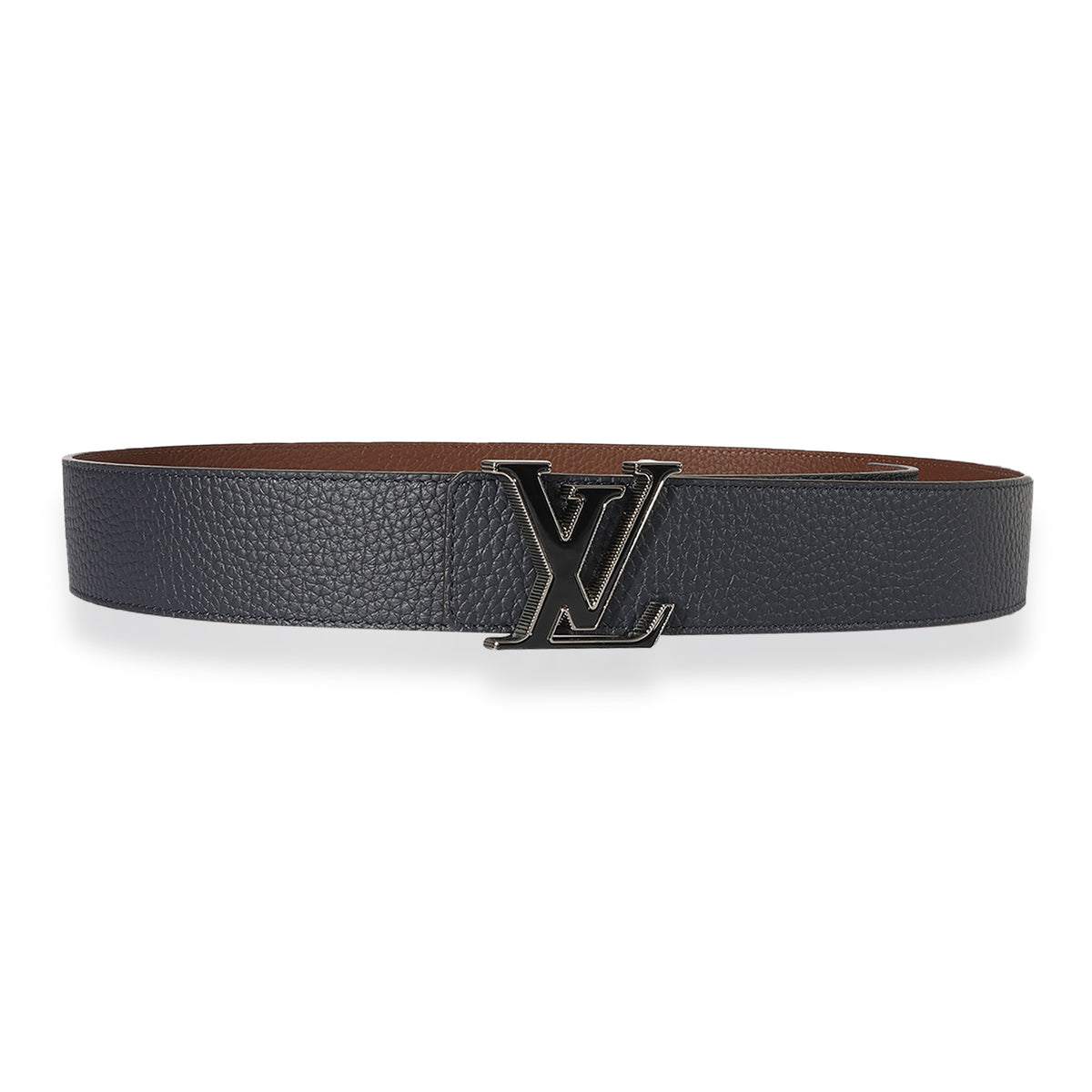 Louis Vuitton Black Leather Tilt Monogram Belt 44/90 - Default Title | Pre-owned & Certified | used Second Hand | Unisex