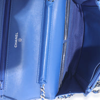 Chanel Blue Quilted Lambskin WOC