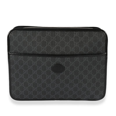 Gucci Black GG Supreme Document Case