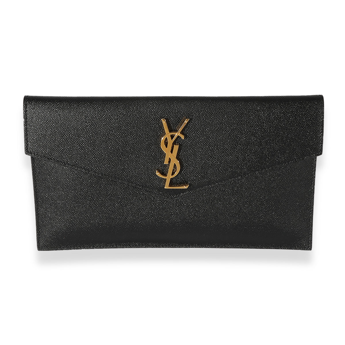 SAINT LAURENT Grain De Poudre Uptown Pouch Black 1282386