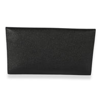 Saint Laurent Black Grain De Poudre Uptown Pouch