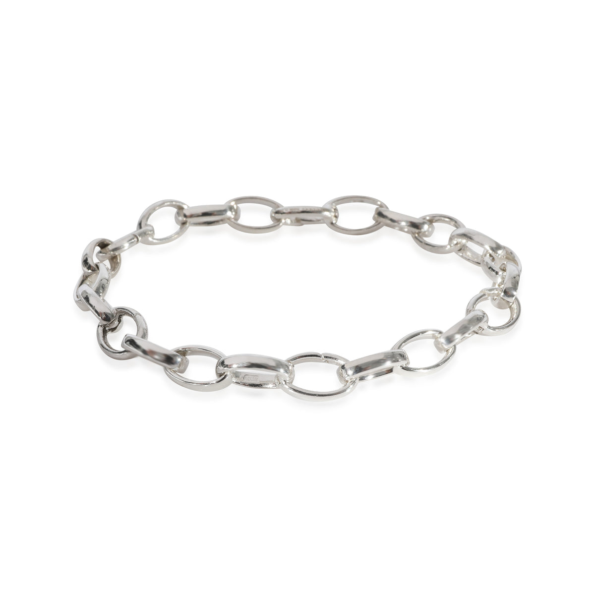 Gucci Oval Link Bracelet in Sterling Silver