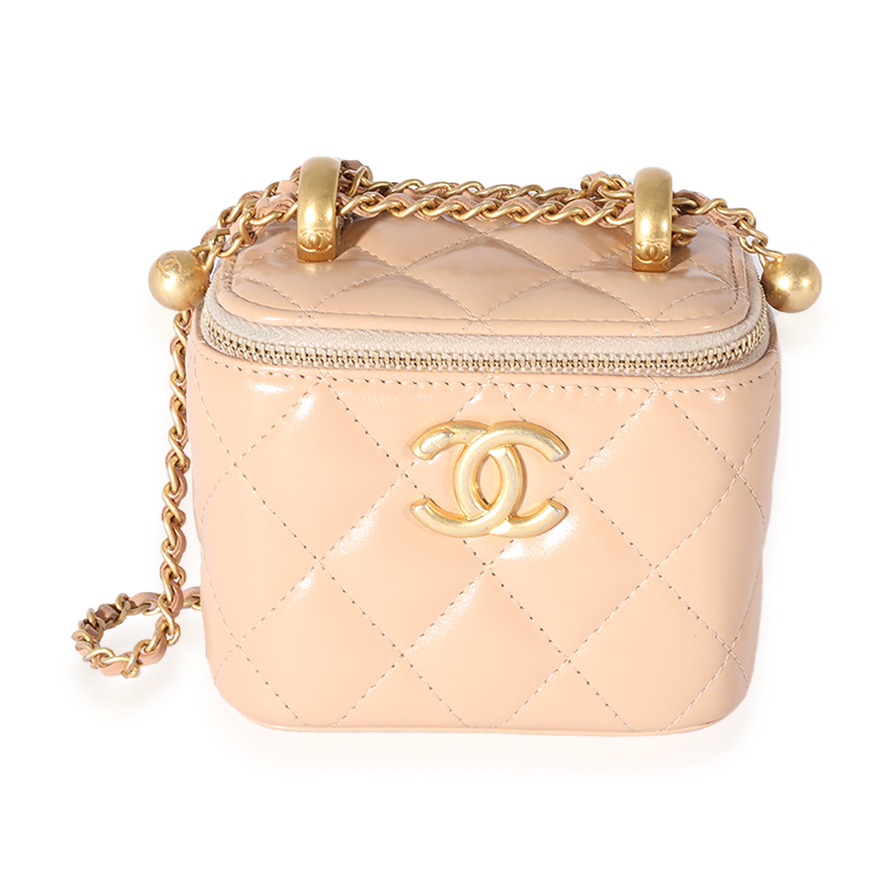 Chanel Monte Carlo Small Vanity Case Black Quilted Lambskin Gold Hardw –  Madison Avenue Couture