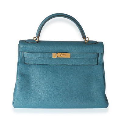 Hermès Bleu De Galice Clémence Kelly 32 GHW