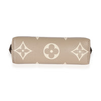 Louis Vuitton Cream Giant Monogram Pochette Cosmetique PM