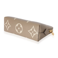 Louis Vuitton Cream Giant Monogram Pochette Cosmetique PM