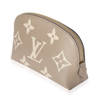 Louis Vuitton Cream Giant Monogram Pochette Cosmetique PM