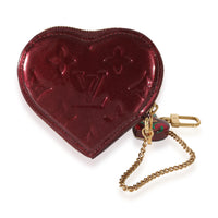 What Goes Around Comes Around Louis Vuitton Purple Vernis Ab Heart Coin  Purse