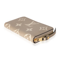 Louis Vuitton Cream Giant Monogram Zippy Wallet