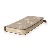 Louis Vuitton Cream Giant Monogram Zippy Wallet