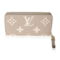 Louis Vuitton Cream Giant Monogram Zippy Wallet