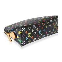 Louis Vuitton x Takashi Murakami Black Monogram Multicolore Cosmetic Pouch