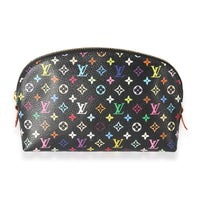 Louis Vuitton x Takashi Murakami Black Monogram Multicolore Cosmetic Pouch