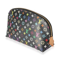 Louis Vuitton x Takashi Murakami Black Monogram Multicolore Cosmetic Pouch