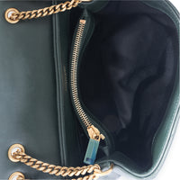 Saint Laurent Green Matelassé Y Leather Small Loulou Bag