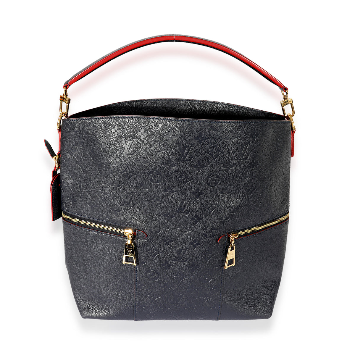 Louis Vuitton Melie Navy Leather Empreinte Hobo Bag ,Monogram