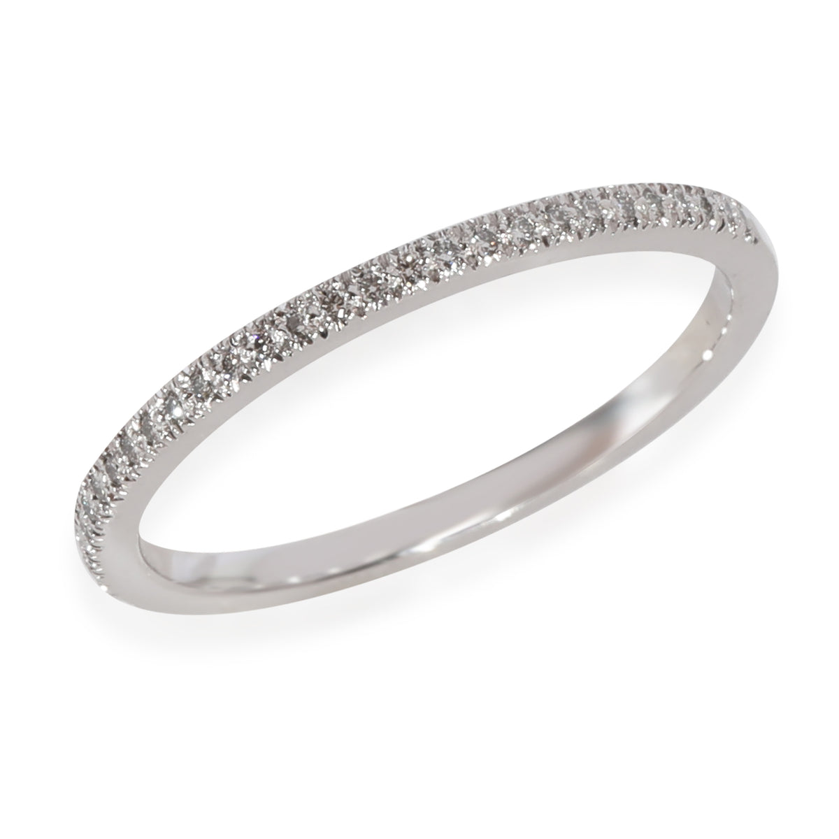 Tiffany & Co. Half Eternity Soleste Diamond 1.5 mm Band in Platinum 0.15 Ctw