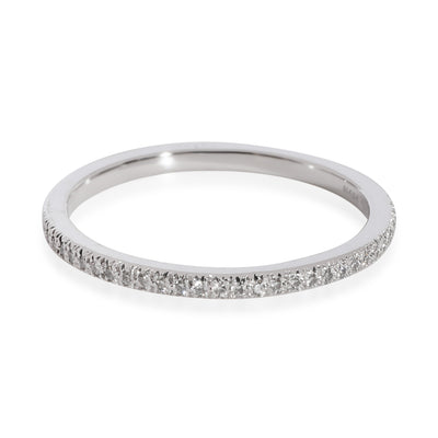 Tiffany & Co. Half Eternity Soleste Diamond 1.5 mm Band in Platinum 0.15 Ctw