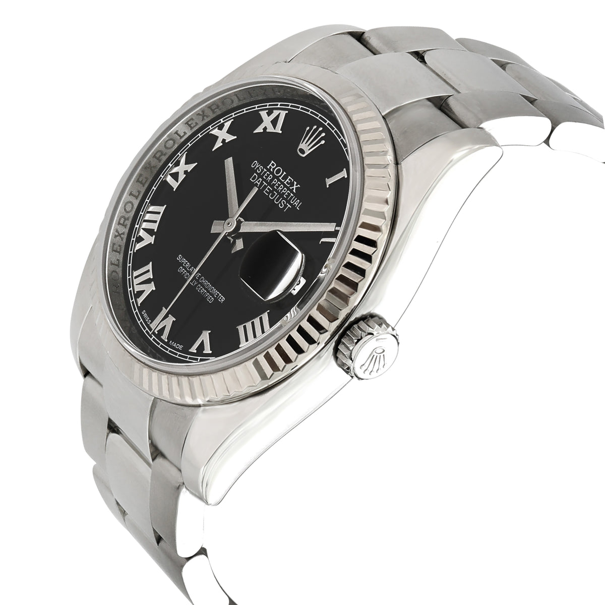 Rolex Datejust 126234 Unisex Watch in 18kt Stainless Steel/White Gold