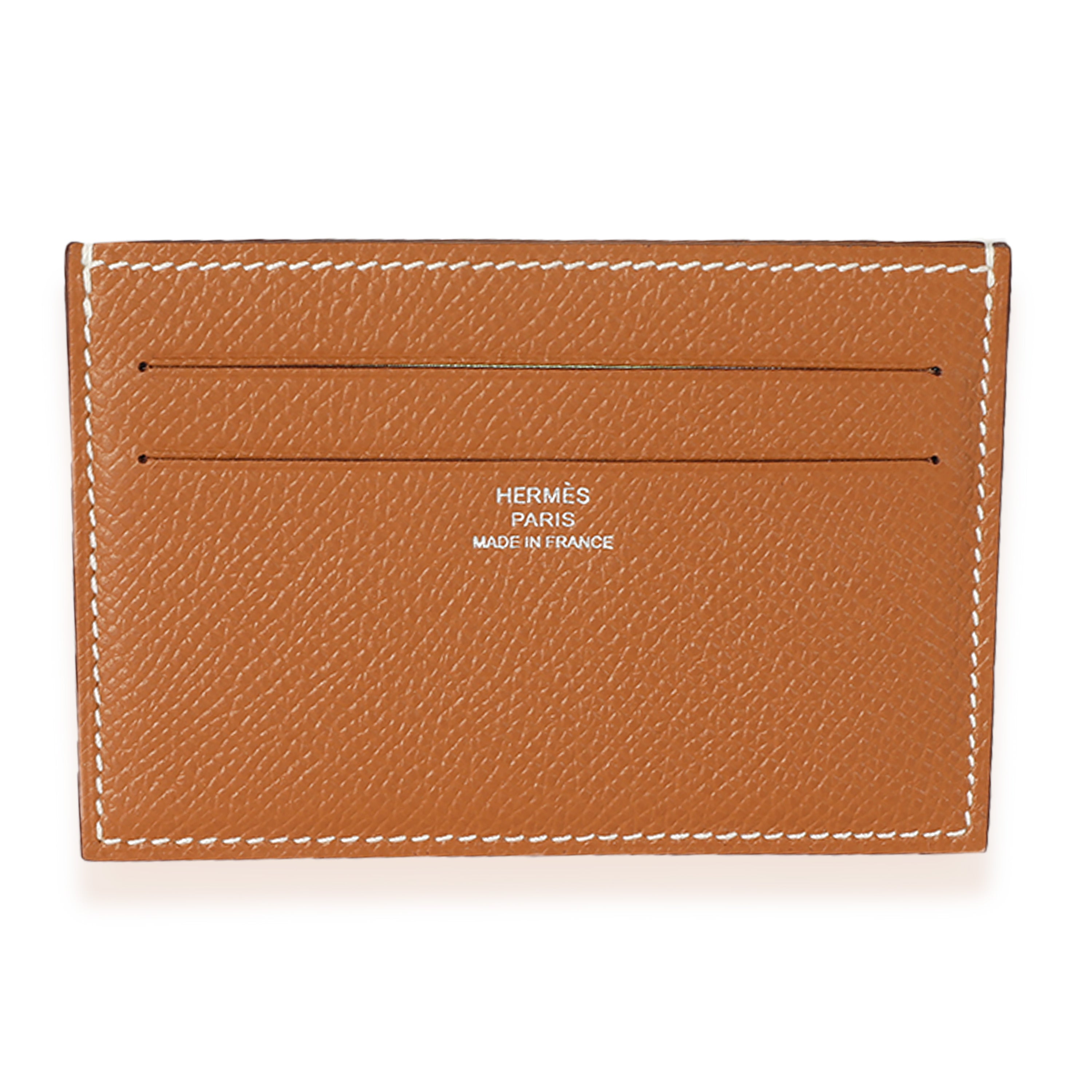 Unboxing the Hermès Citizen Twill Card Holder in Gold Epsom