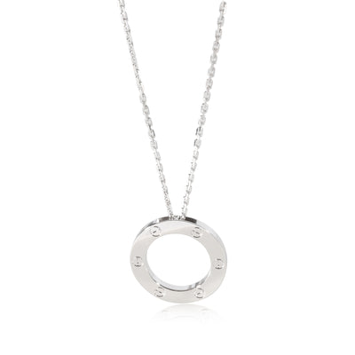 Cartier Love Pendant in 18k White Gold