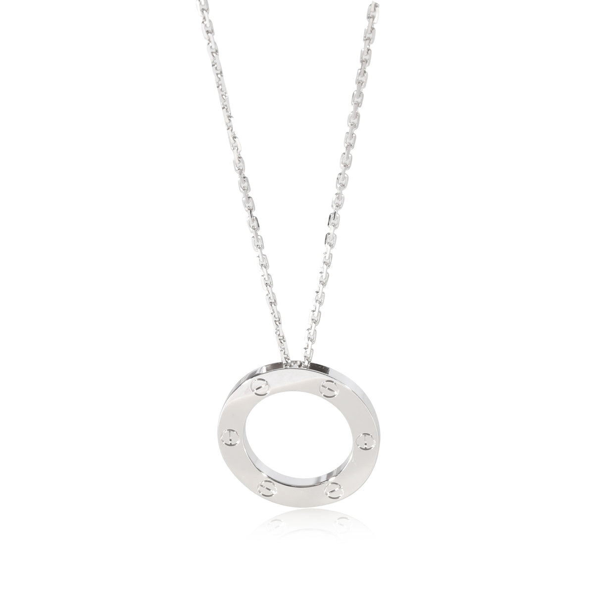 Cartier Love Pendant in 18k White Gold