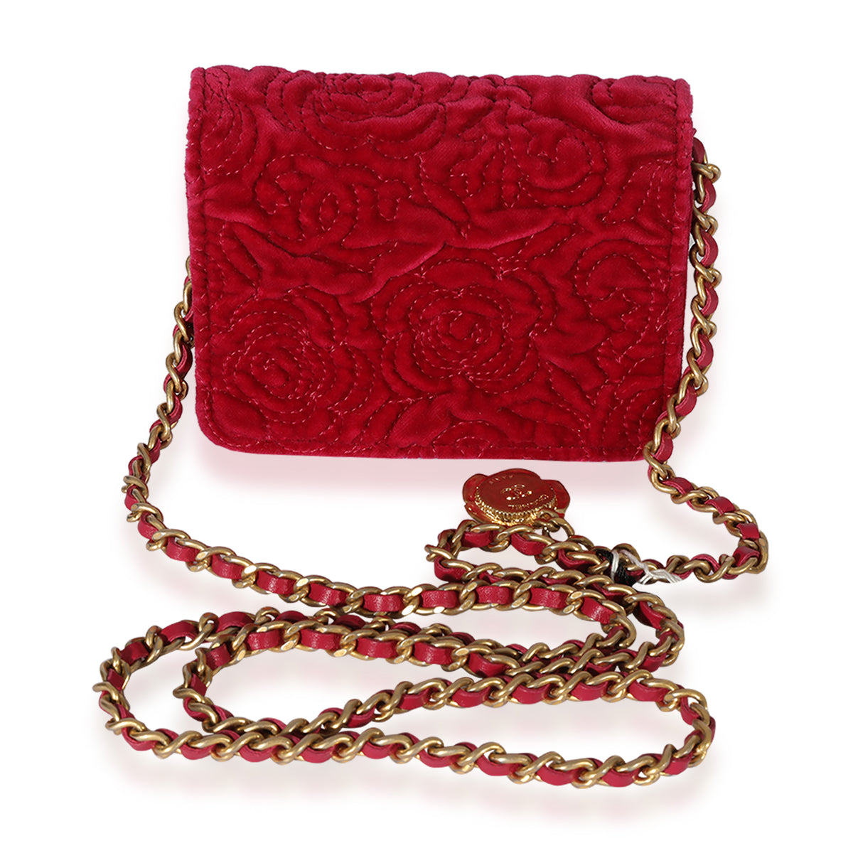 Chanel Pearl Crush Quilted Flap Coin Purse With Adjustable Chain, Fuchsia  Velvet with Gold Hardware, New in Box - Julia Rose Boston