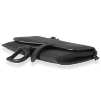 Dior Black Ultra Matte Calfskin Saddle Belt Pouch