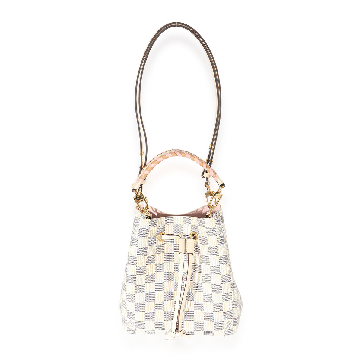 Louis Vuitton Neo Noe Bucket Bag Damier Azur/Pink GHW