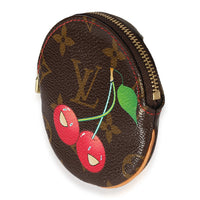 LOUIS VUITTON Monogram Cerises Round Coin Purse 1291208