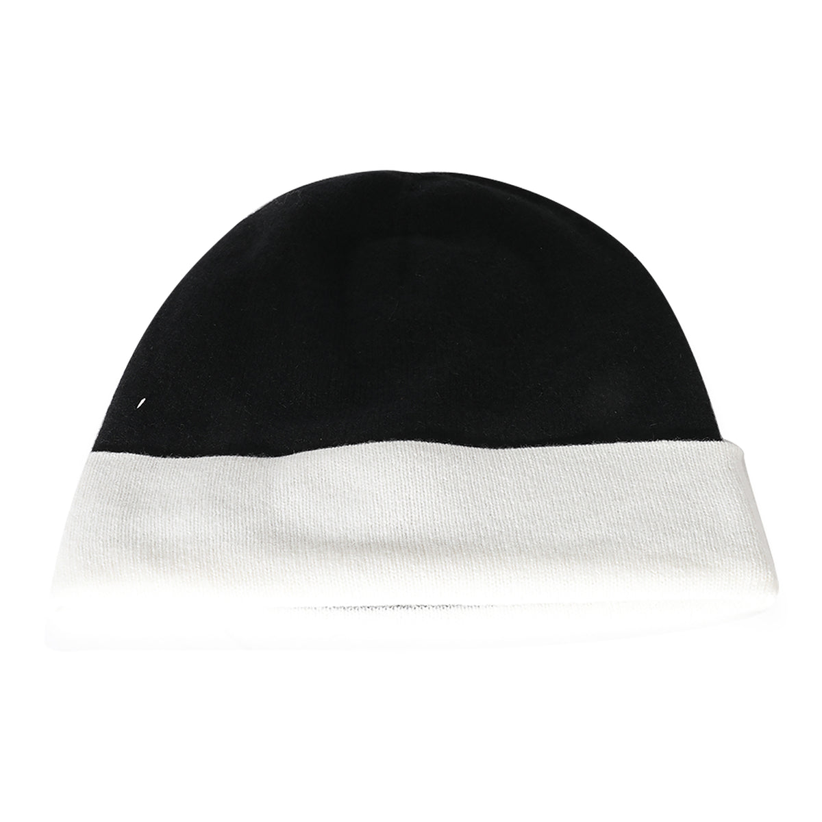 Chanel Black & White Cashmere CC Beanie