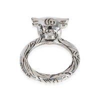 Gucci Anger Forest Bulls Head Ring Sterling Silver