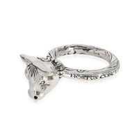 Gucci Anger Forest Bulls Head Ring Sterling Silver