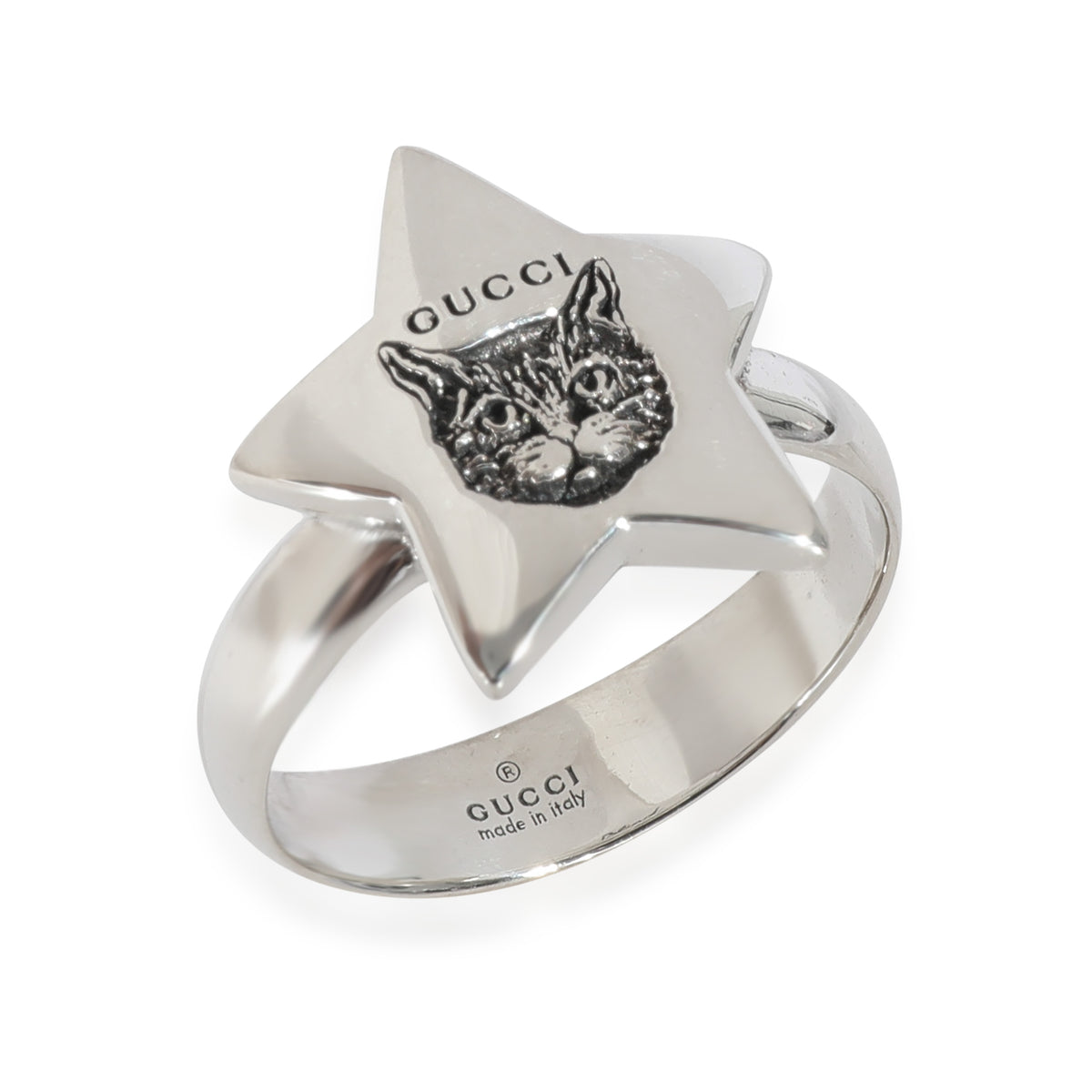 Gucci  Blind For Love Star Ring in Sterling Silver