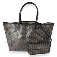 Goyard Black Goyardine Canvas & Black Leather Saint Louis PM