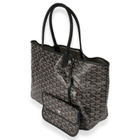 Goyard Black Goyardine Canvas & Black Leather Saint Louis PM