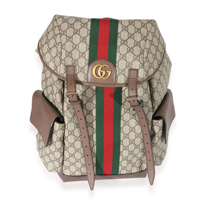 Gucci GG Supreme & Web Medium Backpack