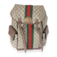 Gucci GG Supreme & Web Medium Backpack