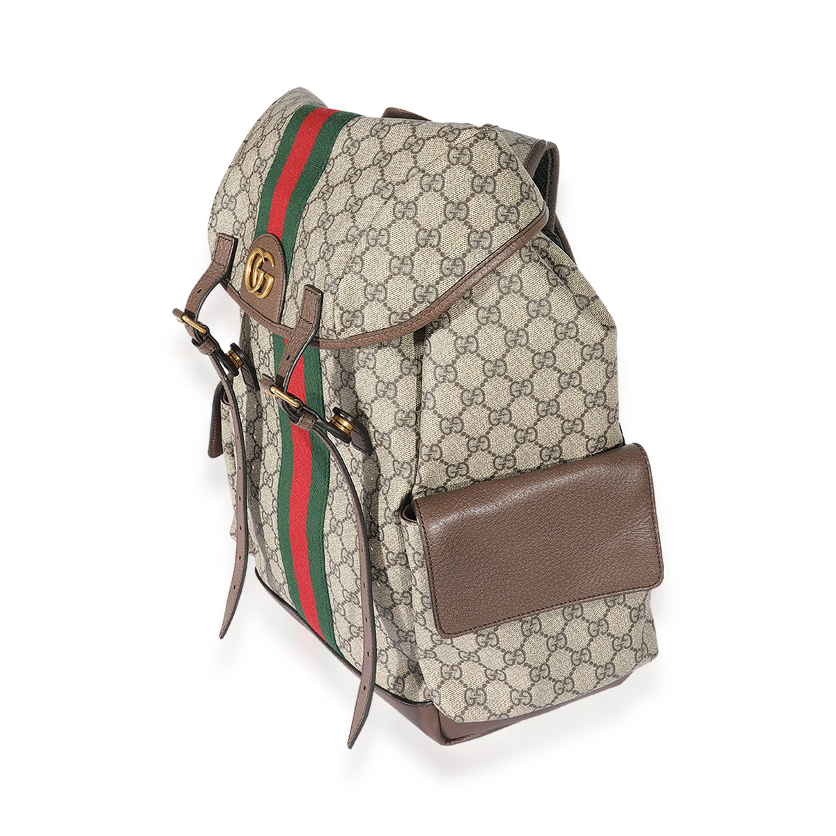 Gucci GG Supreme & Web Medium Backpack