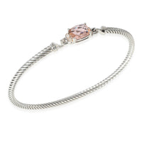 David Yurman Wheaton Morganite Bracelet in 925 Sterling Silver