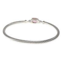 David Yurman Wheaton Morganite Bracelet in 925 Sterling Silver